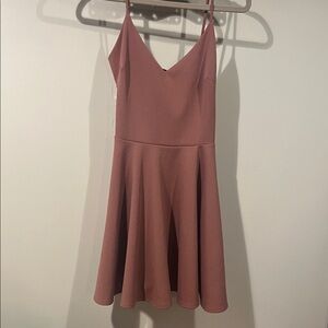Windsor Mauve Mini Dress with Spaghetti Straps